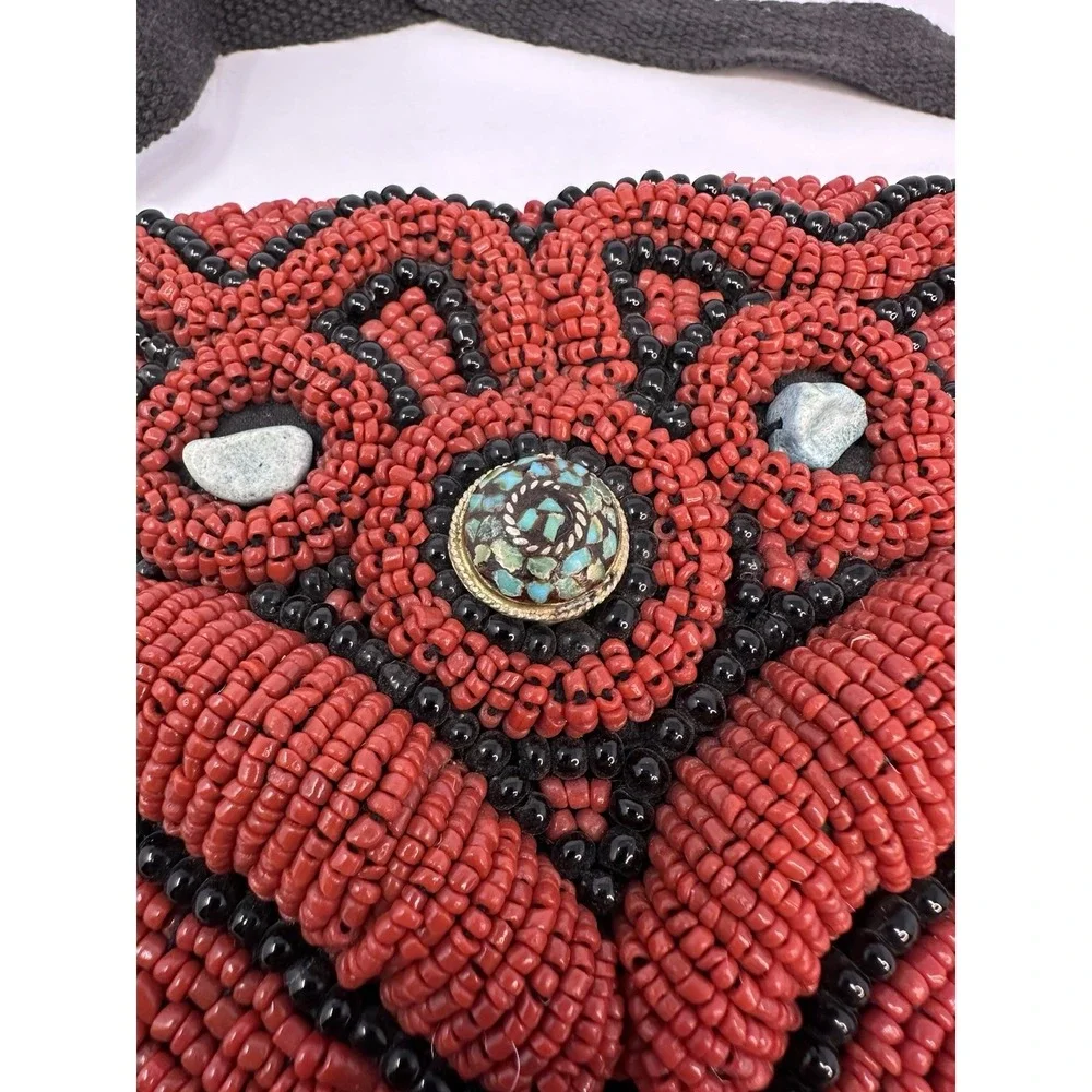 Handmade Beaded Southwest Native Fanny Pack/Belt Turquoise‎ Embellishment